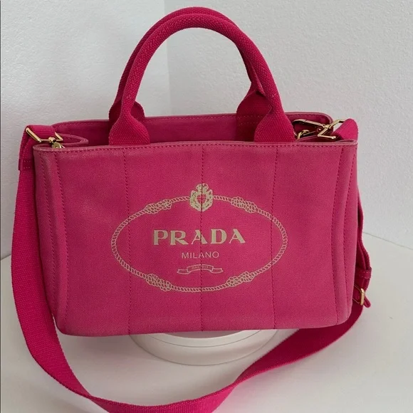 💯Authentic PradaCanapa PinkTote Bag🍀